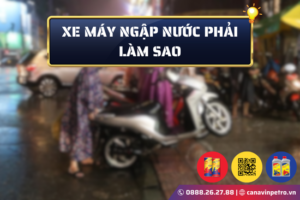 Xe máy ngập nước phải làm sao?