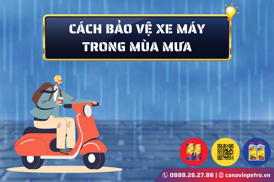 Cách bảo vệ xe máy trong mùa mưa