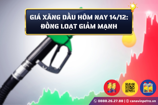 Giá xăng dầu hôm nay 14/12: Giảm mạnh!
