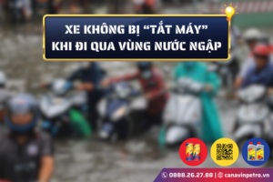 Làm gì để giúp xe máy không bị “TẮT MÁY” khi đi qua vùng nước ngập?